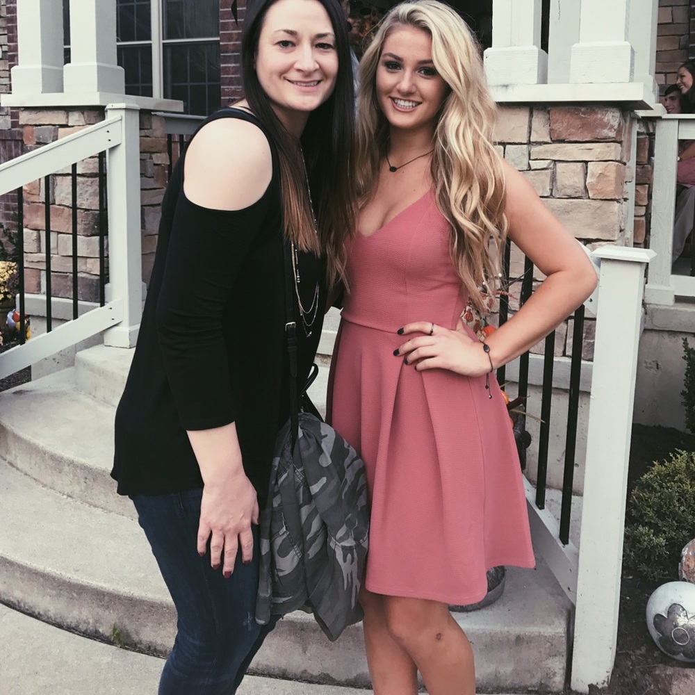 Pink/Orange homecoming dress